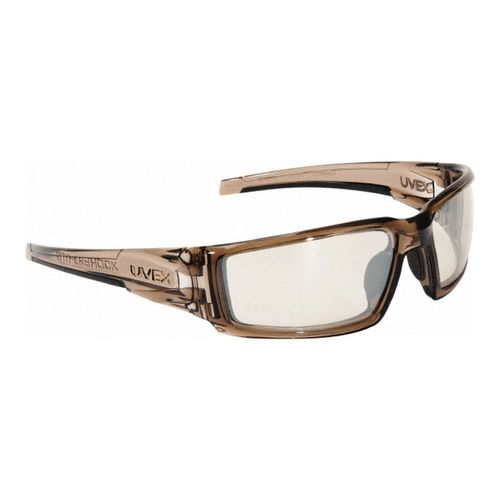 Main product image of Hypershock Scratch-Resistant Safety Glasses, Full-Framed, Brown Frame