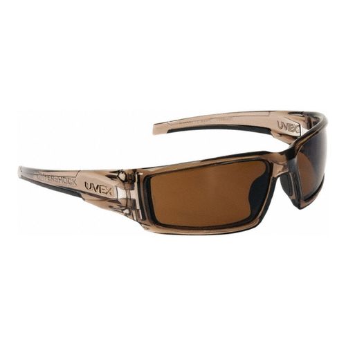 Main product image of Hypershock Scratch-Resistant Safety Glasses, Espresso Lenses, Full-Framed, Brown Frame