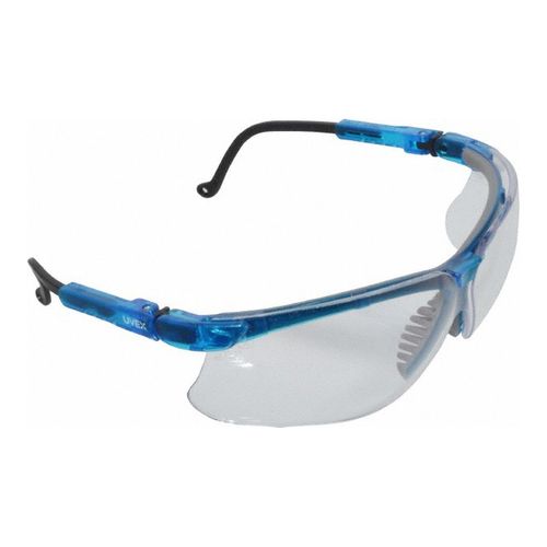 Main product image of Genesis Scratch-Resistant Safety Glasses, Polycarbonate, Clear Lenses, Full-Framed, UV Protection, Vapor Blue Frame, Adjustable