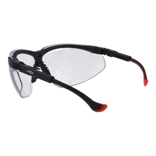 Main product image of Genesis XC Scratch-Resistant Safety Glasses, Polycarbonate, Clear Lenses, Full-Framed, UV Protection, Black Frame, Adjustable