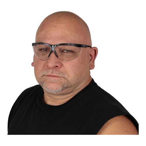 Main product image of Genesis XC Scratch-Resistant Safety Glasses, Polycarbonate, Clear Lenses, Full-Framed, UV Protection, Black Frame, Adjustable