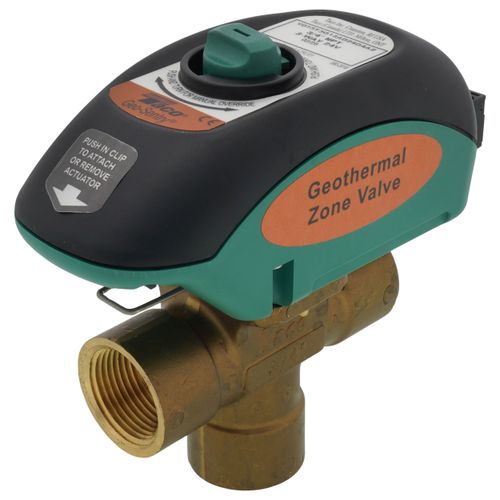 Main product image of 3/4" 3-Way Geo-Sentry GeoThermal Zone Valve - Threaded, Normally Closed