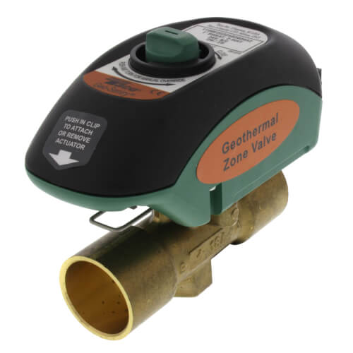 1" Geo-Sentry GeoThermal Zone Valve Normally Closed  (Sweat)
