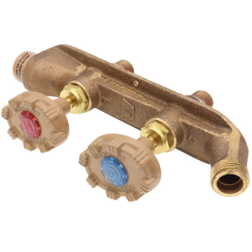 Main product image of Model V122 1/2" MPT x 1/2" Sweat Inlet Vertical Hot & Cold Anti-Siphon Wall Faucet