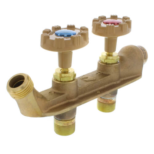 Main product image of Model V122 1/2" FPT x 3/4" MPT Inlet Vertical Hot & Cold Anti-Siphon Wall Faucet
