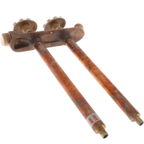 Main product image of Model V22 10", 1/2" PEX Inlet Vertical Hot & Cold Anti-Siphon Wall Faucet w/ Metal Handle