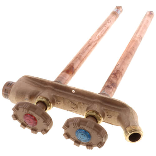 Main product image of Model V22 14", 1/2" PEX Inlet Vertical Hot & Cold Anti-Siphon Wall Faucet w/ Metal Handle