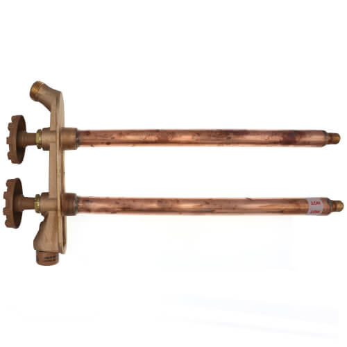 Main product image of Model V22 12, 1/2" Expansion PEX Inlet Vertical Hot & Cold Anti-Siphon Wall Faucet w/ Metal Handle