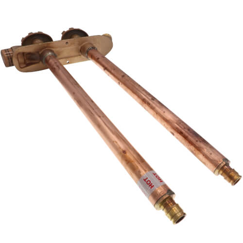 Main product image of Model V22 12, 1/2" Expansion PEX Inlet Vertical Hot & Cold Anti-Siphon Wall Faucet w/ Metal Handle