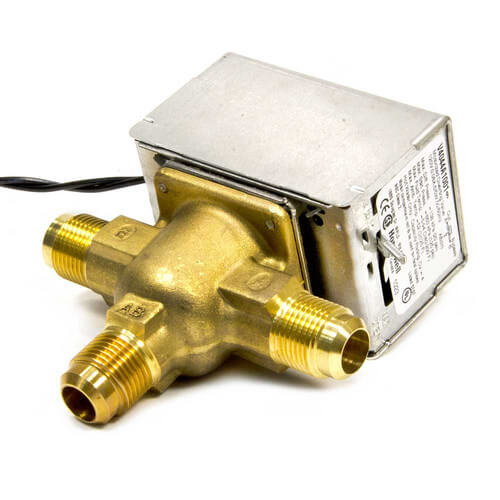 Main product image of 1/2" Flare Connection 3 Way Zone Valve, port A normally closed (120v)