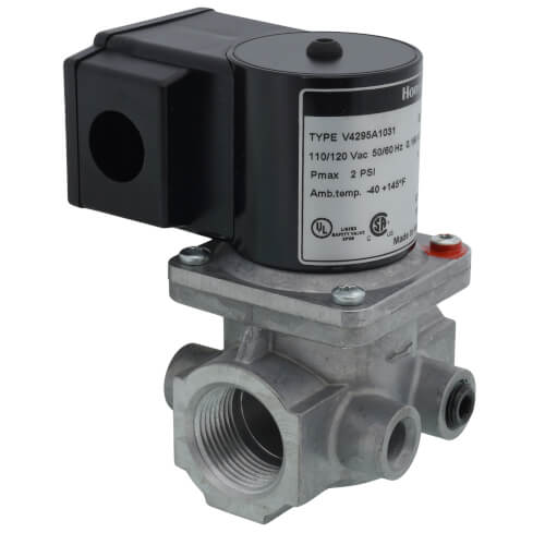 Main product image of Solenoid, Normally Closed Gas Valve, 1" NPT Pipe Size, 2 PSI Rated
