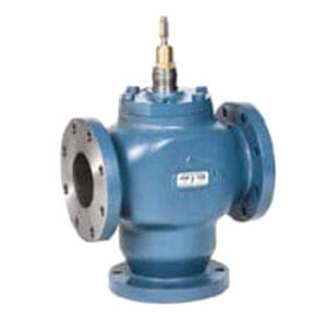 2-1/2" Three-Way Flanged Globe Mixing Valve (63 Cv)