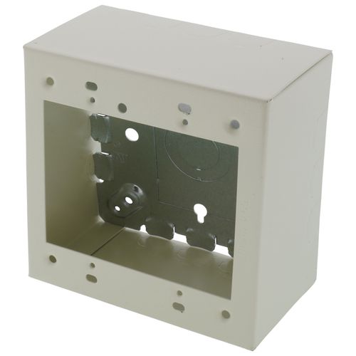 Main product image of Double-Gang Extra Deep Switch & Receptacle Device Box Fitting (Ivory)