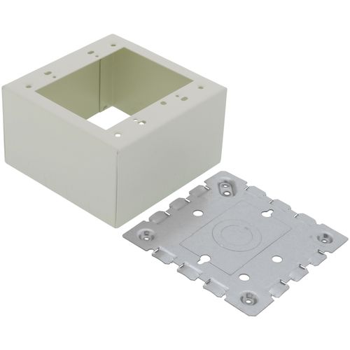 Main product image of Double-Gang Extra Deep Switch & Receptacle Device Box Fitting (Ivory)