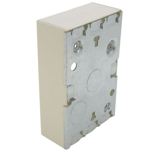 Main product image of Single-Gang Shallow Switch & Receptacle Device Box Fitting (Ivory)