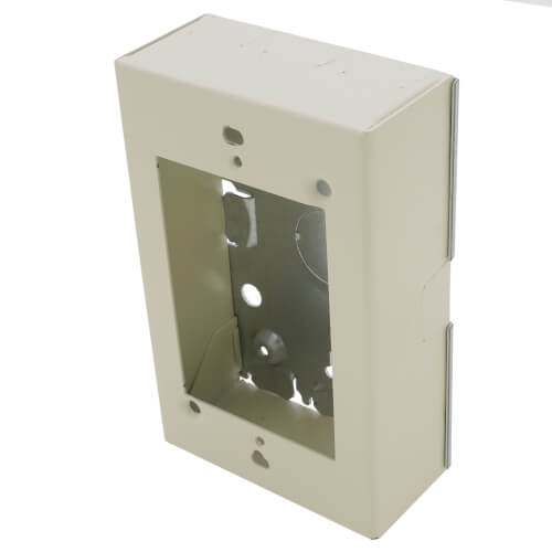 Main product image of Single-Gang Shallow Switch & Receptacle Device Box Fitting (Ivory)