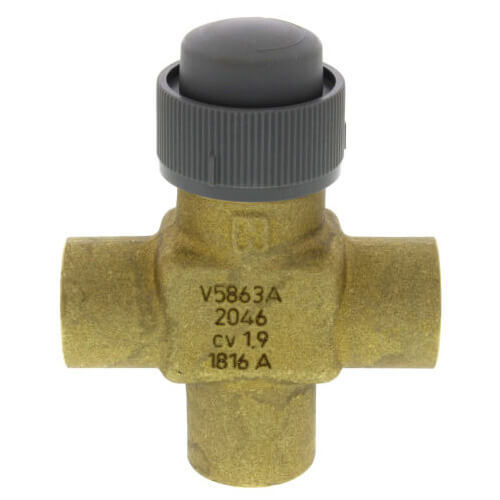 Main product image of 1/2" NPT Three-Way Cartridge Globe Valve (.74 Cv)