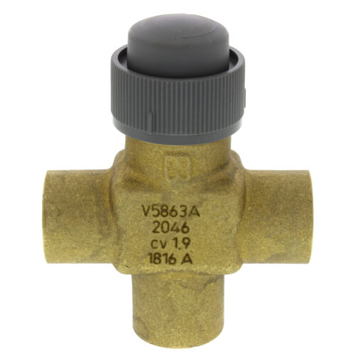 Main product image of 1/2" NPT Three-Way Cartridge Globe Valve (1.9 Cv)