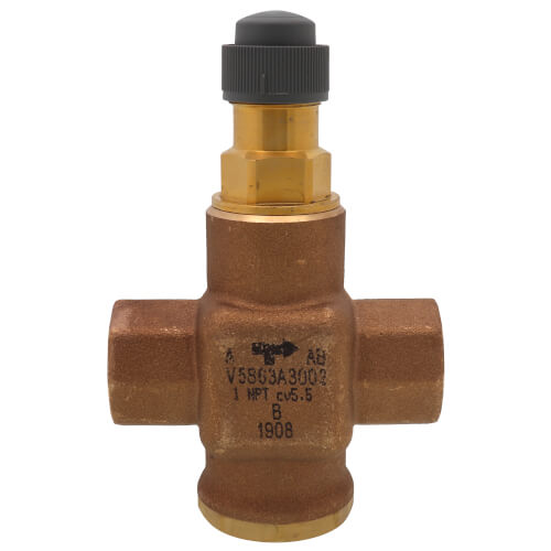 V5863A3002 Honeywell V5863A3002 1" NPT ThreeWay Cartridge Globe