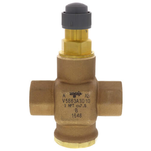 Main product image of 1" NPT Three-Way Cartridge Globe Valve (11 Cv)