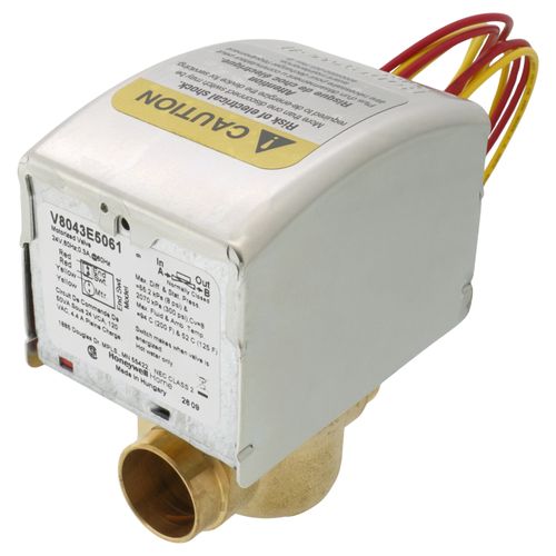 Main product image of 3/4" Sweat Connection Zone Valve, normally closed, w/ manual opener, 8 Cv (24v)