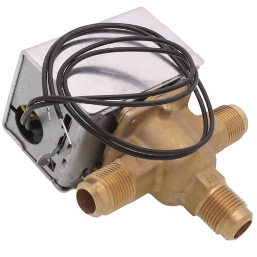 Main product image of 1/2" Flare Connection 3 Way Zone Valve, port A normally closed (24v)