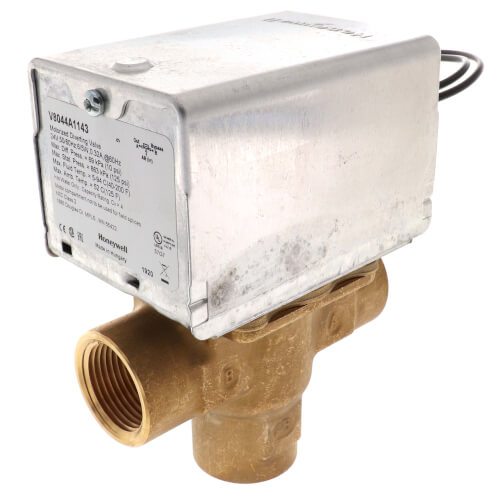 Main product image of 3/4" NPT Connection 3 Way Zone Valve, port A normally closed (24v)