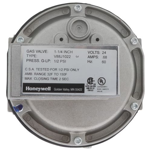 Main product image of Diaphragm Gas Valve, Normally Closed, 1-1/4" NPT Pipe Size, 1 max. psi, 24 vac