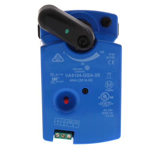 Main product image of VA9104 Electric Non-Spring Return Valve Actuator w/ Manual Override Handle, 35 lb-in Torque