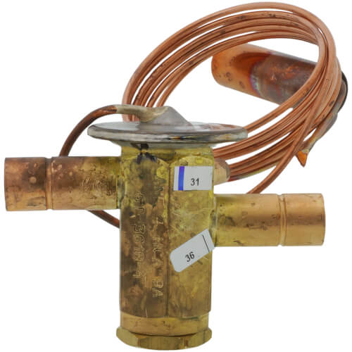 Main product image of 1/2" x 1/2" 4 Ton Thermostatic Expansion Valve, VAL02979