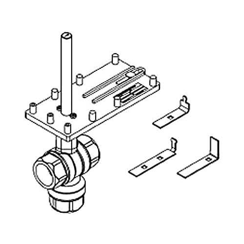 Main product image of 1/2" 3-Way Ball Valve w/ Linkage
