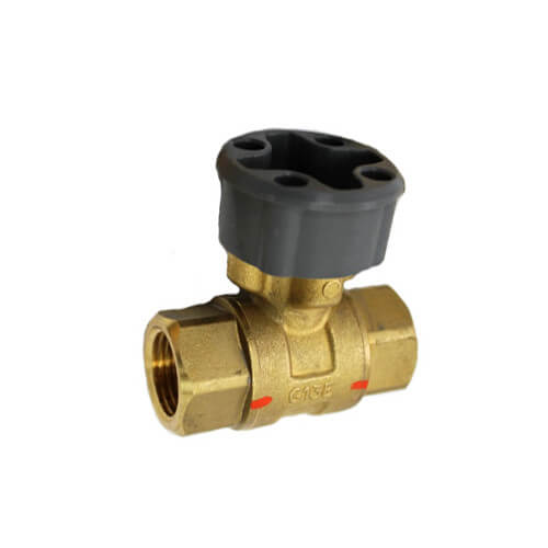 Main product image of 1/2" 2 Way Brass Threaded Control Ball Valve for MVN Actuator (1.3 CV)