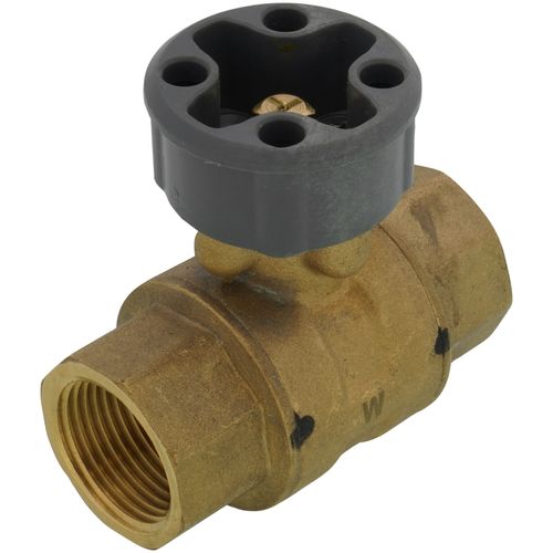 Main product image of 3/4" 2 Way Brass Threaded Control Ball Valve for MVN Actuator (10.1 Cv)