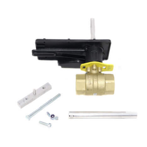 Main product image of 1" 2 Way Brass Threaded Control Ball Valve for DCA Actuator (15.3 Cv)
