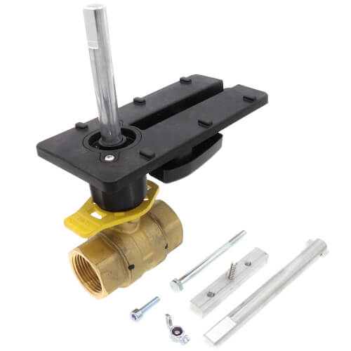 Main product image of 1" 2 Way Brass Threaded Control Ball Valve for DCA Actuator (54 Cv)