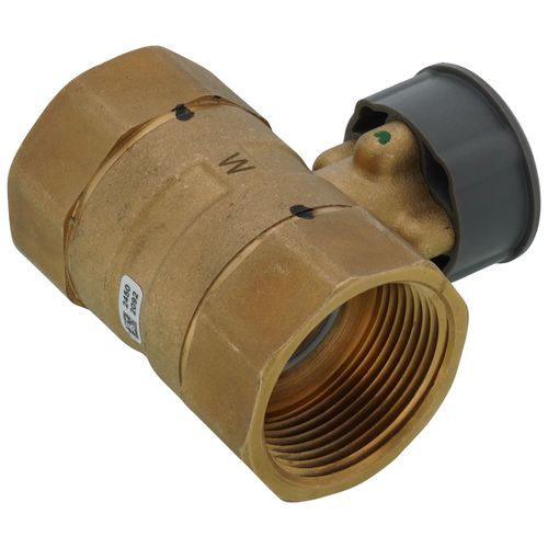 Main product image of 1-1/4" 2 Way Brass Threaded Control Ball Valve for MVN Actuator (14.9 Cv)