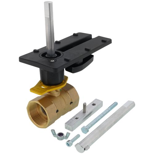 Main product image of 1-1/4" 2 Way Stainless Steel Threaded Control Ball Valve for DCA Actuator (25 Cv)