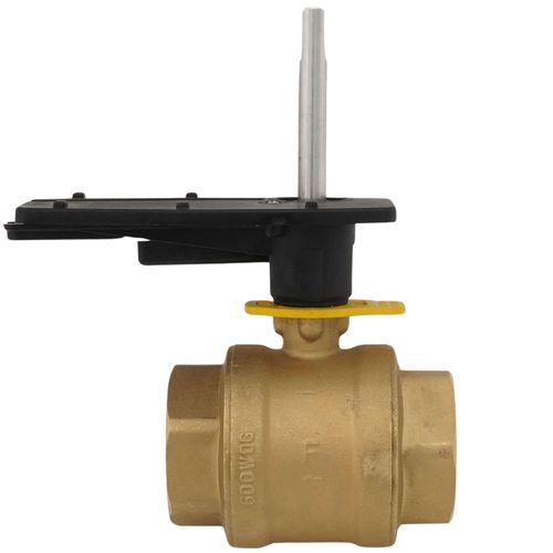 Main product image of 2" 2 Way Brass Threaded Control Ball Valve for DCA Actuator (71 Cv)