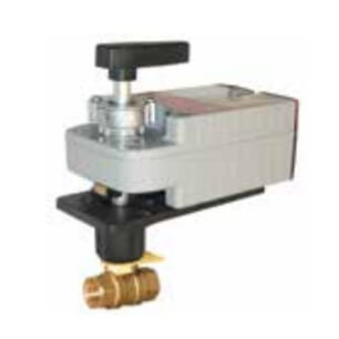 Main product image of 2" 2 Way Brass Threaded Control Ball Valve for DCA Actuator (100 Cv)
