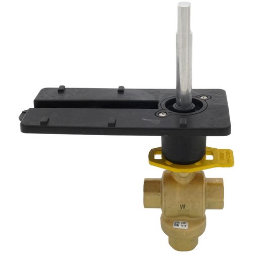 Main product image of 1/2" 3 Way Brass Threaded Control Ball Valve for DCA Actuator (2.4 Cv)