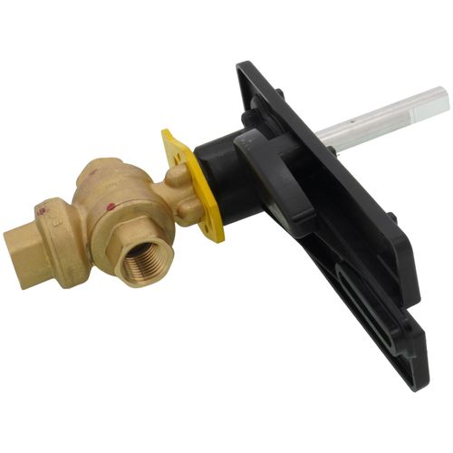 Main product image of 1/2" 3 Way Brass Threaded Control Ball Valve for DCA Actuator (2.4 Cv)
