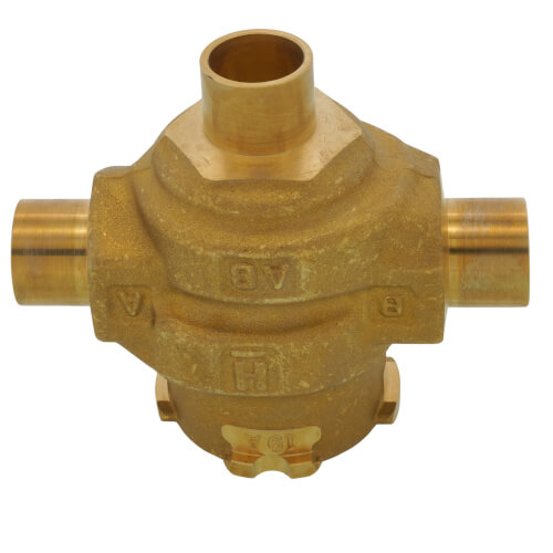 Main product image of 1/2" 3-Way Sweat VC Valve Assembly (3.8 Cv)