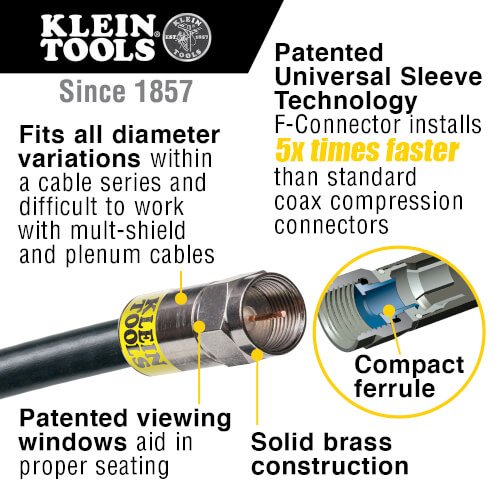 Main product image of Coax Cable Installation Kit w/ Zipper Pouch