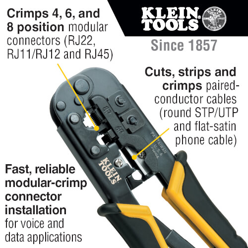 Main product image of Ratcheting Data Cable Crimper/Stripper/Cutter