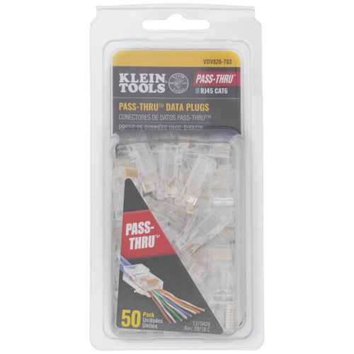 Main product image of RJ-45 CAT6 Pass-Thru Modular Data Plug (Pack of 50)