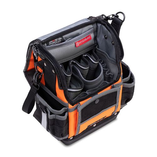 Main product image of TP-LC Hi-Viz Compact Zippered Technician Tool Pouch, Orange (11" x 7" x 12-1/2")