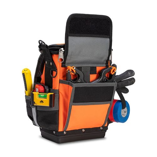 Main product image of TP-LC Hi-Viz Compact Zippered Technician Tool Pouch, Orange (11" x 7" x 12-1/2")