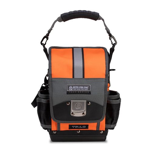 Main product image of TP-LC Hi-Viz Compact Zippered Technician Tool Pouch, Orange (11" x 7" x 12-1/2")