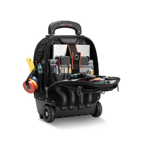 Main product image of TECH PAC MC WHEELER BLACKOUT Wheeled Backpack (14" x 10-1/2" x 18-1/2")