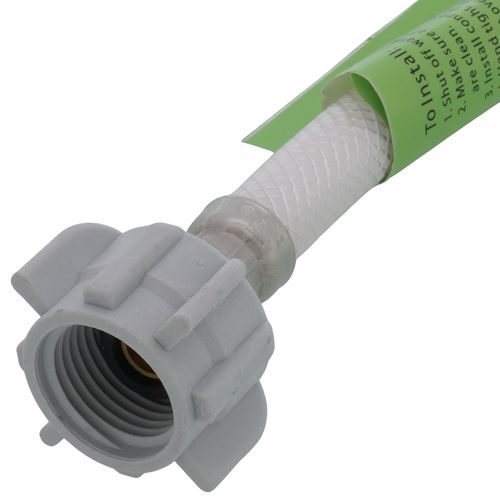 Main product image of 12" Reinforced Vinyl Hose Faucet Supply Connector w/ Celcon Nut, Lead Free (1/2" IPS x 1/2" IPS)